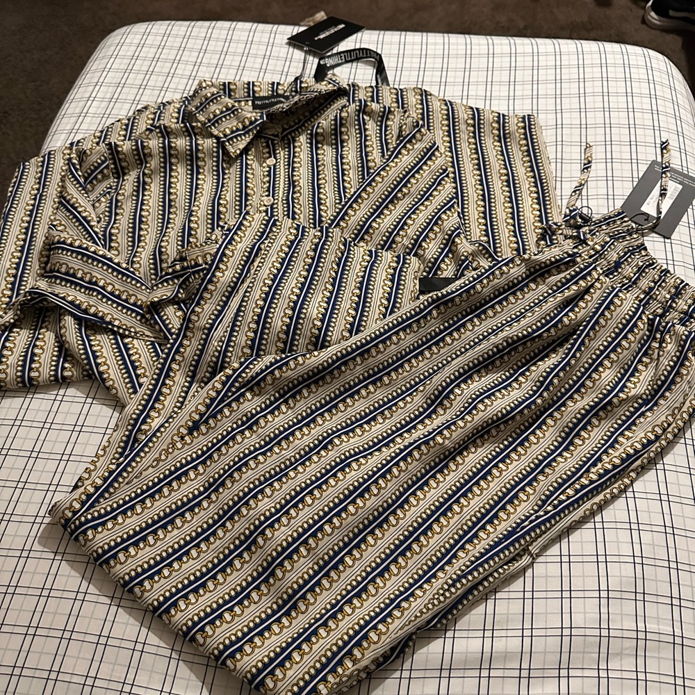 Two piece top and pants